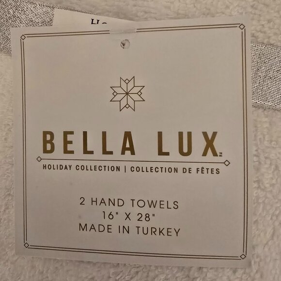 NWT Glitter Snowflake Hand Towels - Picture 3 of 3